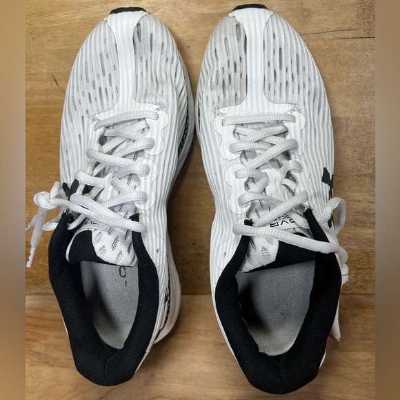 Under Armour HOVR Velociti 3 Womens Size 9 Running Shoes Sneakers White Black - Picture 7 of 12